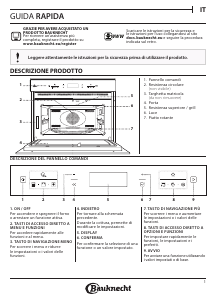 Manuale Bauknecht EMPK7 CT645 PT Microonde