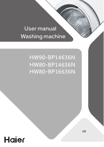 Manual Haier HW80-BP14636N Washing Machine