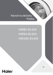 Návod Haier HW90-B1439 Práčka