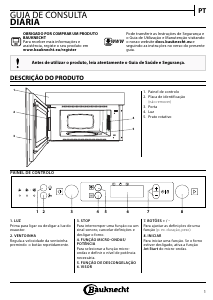 Manual Bauknecht MHCK5 2138 PT Micro-onda