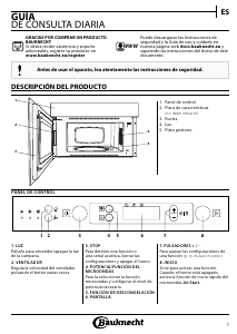 Manual de uso Bauknecht MHCK5 2138 PT Microondas