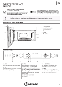 Manual Bauknecht MHCK5 2138 PT Microwave