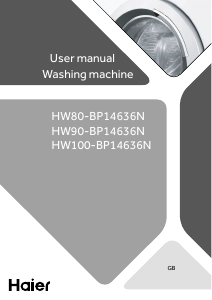 Manual Haier HW90-BP14636N Máquina de lavar roupa