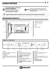 Manuale Bauknecht MHCK5 2438 PT Microonde