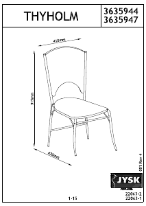 Hướng dẫn sử dụng JYSK Thyholm Ghế