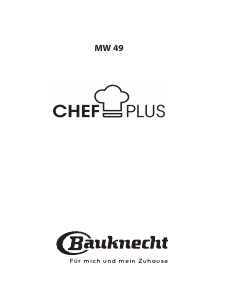 Manual Bauknecht MW 49 SL Microwave