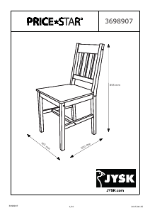 Hướng dẫn sử dụng JYSK Tylstrup Ghế