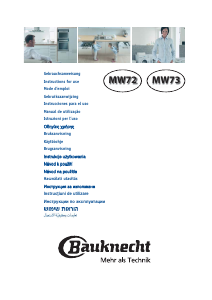Manual Bauknecht MW 72 SL Microwave