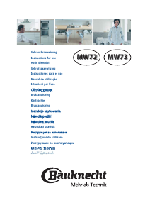 Manual Bauknecht MW 73 SL Microwave