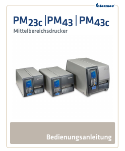 Bedienungsanleitung Intermec PM23c Etikettendrucker