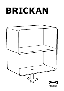 Kasutusjuhend IKEA BRICKAN Kapp