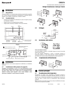 Crono termostato Honeywell cm507 Home J programmazione settimana 2