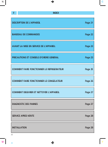 Mode d’emploi Bauknecht KDEC 2056/3 Réfrigérateur