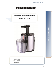 Manual Heinner HSJ-150SS Juicer