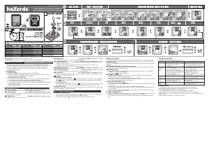 Manual Halfords 151632 10 Function Cycling Computer