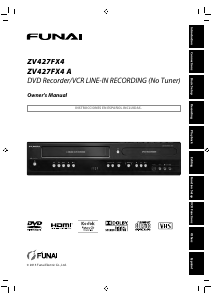 Bruksanvisning Funai ZV427FX4 A DVD-Video Kombination
