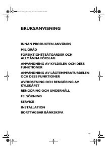 Bruksanvisning Bauknecht KRA 160 Kylskåp