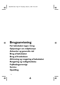 Brugsanvisning Bauknecht KRA 1609 Køleskab