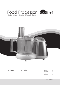 Manual Coline 34-7339 Food Processor