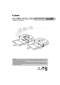 Bedienungsanleitung Canon Selphy CP510 Drucker