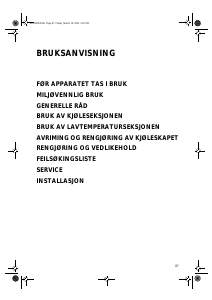 Bruksanvisning Bauknecht KRA 2510 Kjøleskap