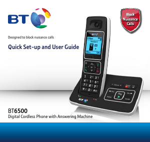 Manual BT BT6500 Wireless Phone