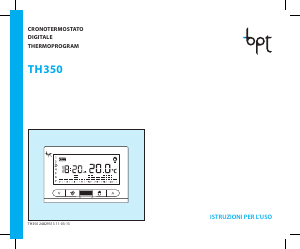 Manuale BPT TH 350 Termostato