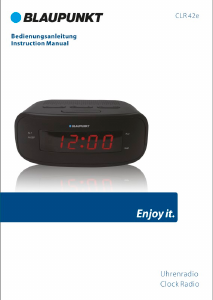 Manual Blaupunkt CLR 42e Alarm Clock Radio