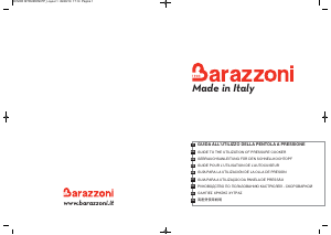 Manual de uso Barazzoni PA 046 Classica Olla a presión