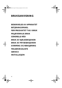 Bruksanvisning Bauknecht KRE 1532/A Kjøleskap