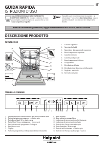 Manuale Hotpoint-Ariston HFO 3C41 WOC X Lavastoviglie