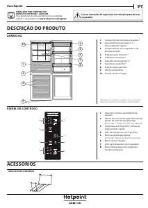 Manual Hotpoint-Ariston HA70BE 73 XO3 Frigorífico combinado