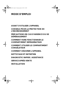 Mode d’emploi Bauknecht KRIE 3004/A Réfrigérateur