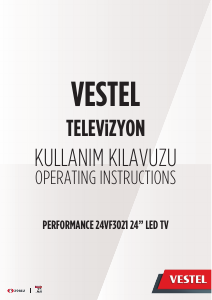 Kullanım kılavuzu Vestel 24VF3021 LED televizyon