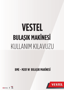 Kullanım kılavuzu Vestel BME M201 W Bulaşık makinesi