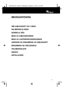 Bruksanvisning Bauknecht KRMG 1665/2 FH Kjøleskap