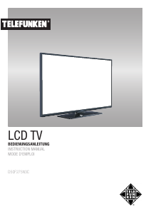 Bedienungsanleitung Telefunken D50F275N3C LCD fernseher
