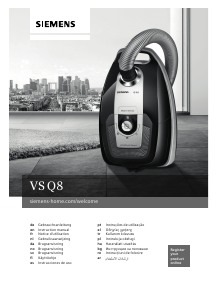 Manuale Siemens VSQ8POWER4 Aspirapolvere