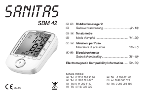 Handleiding Sanitas SBM 42 Bloeddrukmeter