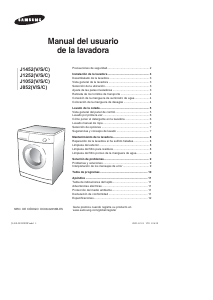 Manual de uso Samsung J852C Lavadora