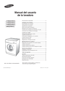 Manual de uso Samsung J1052C Lavadora