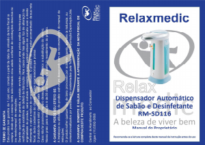 Manual Relax Medic RM-SD116 Dispensador de sabão