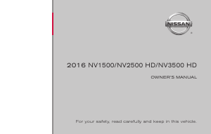 Manual Nissan NV3500 HD (2016)