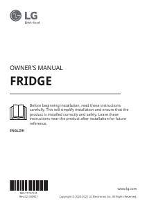 Manual LG GLM71MBCSF Refrigerator