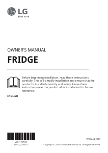 Manual LG GFM61MCCSF Refrigerator