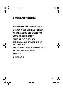 Brugsanvisning Bauknecht KVA 155 OPTIMA Køleskab