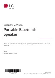 Manual LG PN5 Speaker