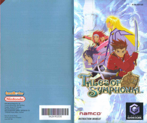 Manual Nintendo GameCube Tales of Symphonia