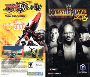 Manual Nintendo GameCube WWE WrestleMania X8 