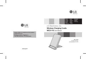 Manual LG WCD-110 Wireless Charger